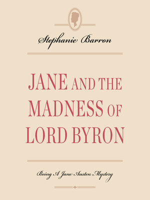 cover image of Jane and the Madness of Lord Byron